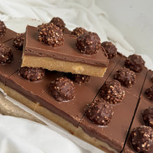 Load image into Gallery viewer, Homemade Ferrero Rocher slices with Nutella and milk chocolate, topped with Ferrero Rocher chocolates – Newcastle gift delivery