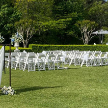 Load image into Gallery viewer, Americana White Folding Chair HIRE (max 40)