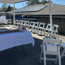Load image into Gallery viewer, Americana White Folding Chair HIRE (max 40)
