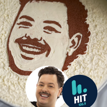 Load image into Gallery viewer, Tiramisu cake with custom portrait design dusted in cocoa powder by spodeli