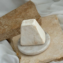 Load image into Gallery viewer, Overhead view of Stone Mini Cake from Spodeli Mini Series with sculptural form and clean lines