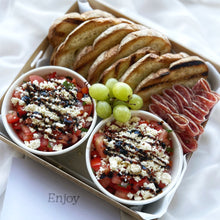 Load image into Gallery viewer, Italian bruschetta entertaining kit with bread and antipasto-style toppings by Spodeli in Newcastle