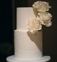 Load image into Gallery viewer, 2-Tier STUCCO & FLUTES CAKE (60 pax)