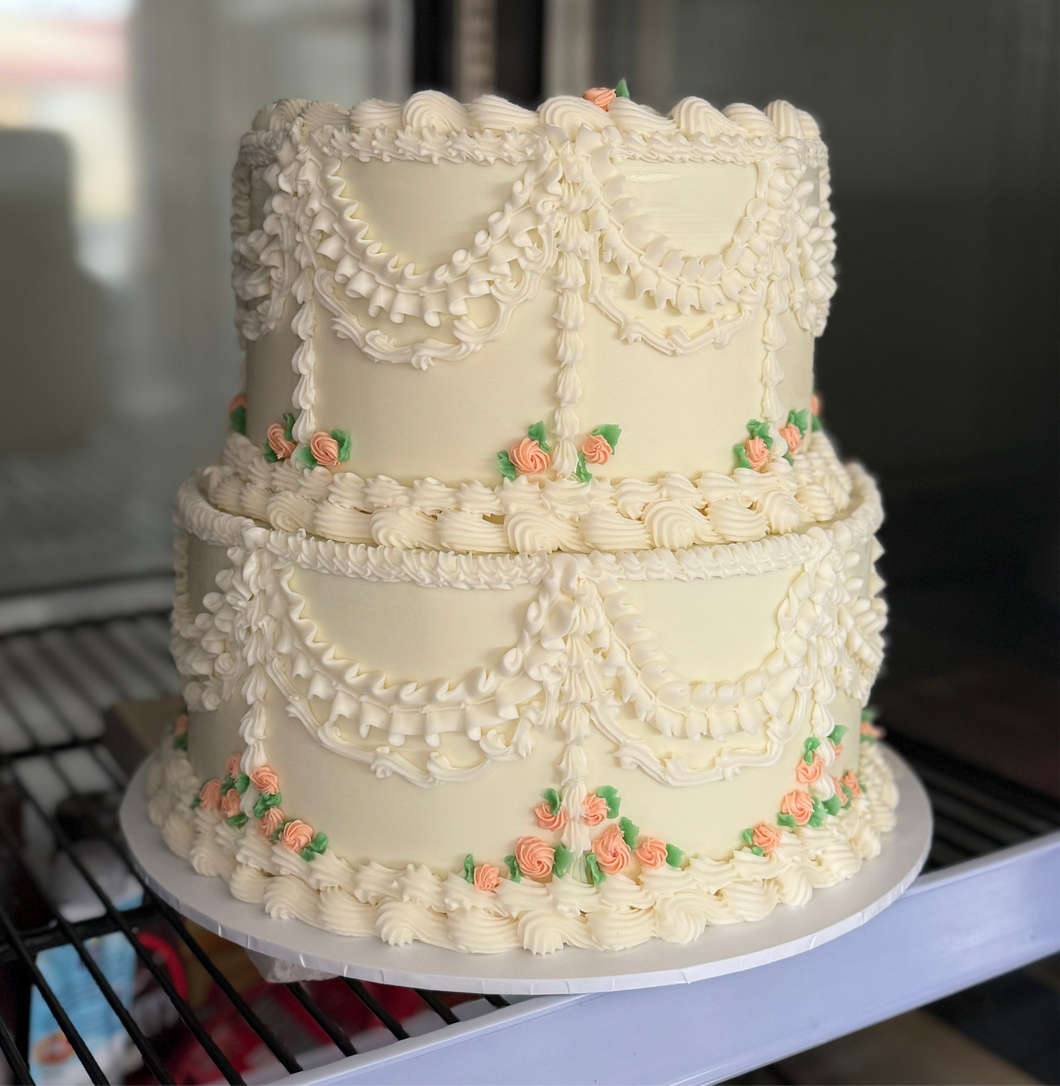 2T ROUND Vintage Cake 8