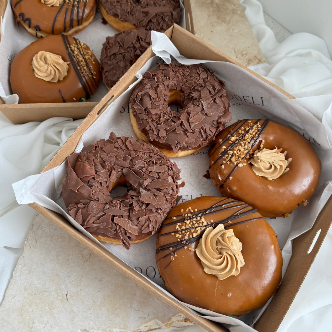 4 Pack | Biscoff & Chocolate DONUTS | Gift Boxed