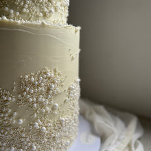 Load image into Gallery viewer, 2T Pearl Cake 5&quot; 7&quot; (40 pax) or 6&quot; 8&quot; (60 pax)
