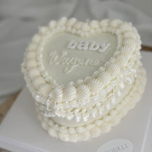 Load image into Gallery viewer, 6&quot; Heart Gender Reveal Cake
