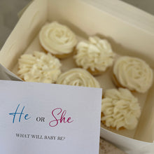 Load image into Gallery viewer, Gender Reveal Cupcakes (6)
