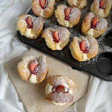 Load image into Gallery viewer, Butterfly Cupcakes (muffin size) - Fresh Cream &amp; Bakers Jam
