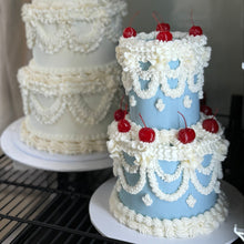 Load image into Gallery viewer, 'Something Blue" Vintage Cake

