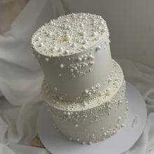 Load image into Gallery viewer, 2T Pearl Cake 5&quot; 7&quot; (40 pax) or 6&quot; 8&quot; (60 pax)
