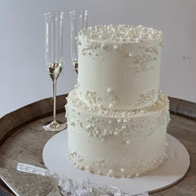 Load image into Gallery viewer, 2T Pearl Cake 5&quot; 7&quot; (40 pax) or 6&quot; 8&quot; (60 pax)
