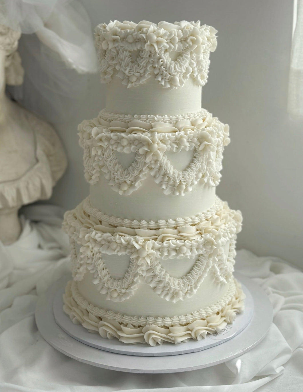 3-Tier ROUND Vintage Cakes