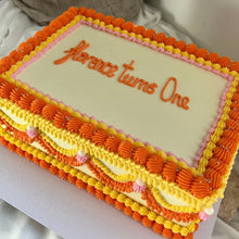 Load image into Gallery viewer, Elevated Sheet Cake 9”x13” (28-108 pax)
