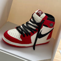 Novelty Nike shoe cake for a sneaker themed celebration