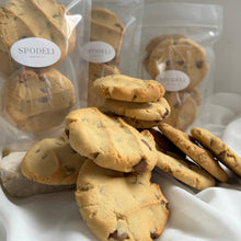 Load image into Gallery viewer, Chunky choc chip cookies baked by Spodeli Newcastle
