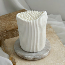 Load image into Gallery viewer, Pearl Mini Cake from Spodeli Mini Series styled as a wedding favour at an elegant table setting
