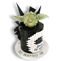 Custom sculpted Yoda cake by Spodeli inspired by Pink Floyd’s The Wall
