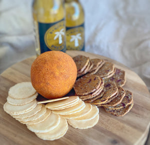 Four Cheese Ball & Crackers